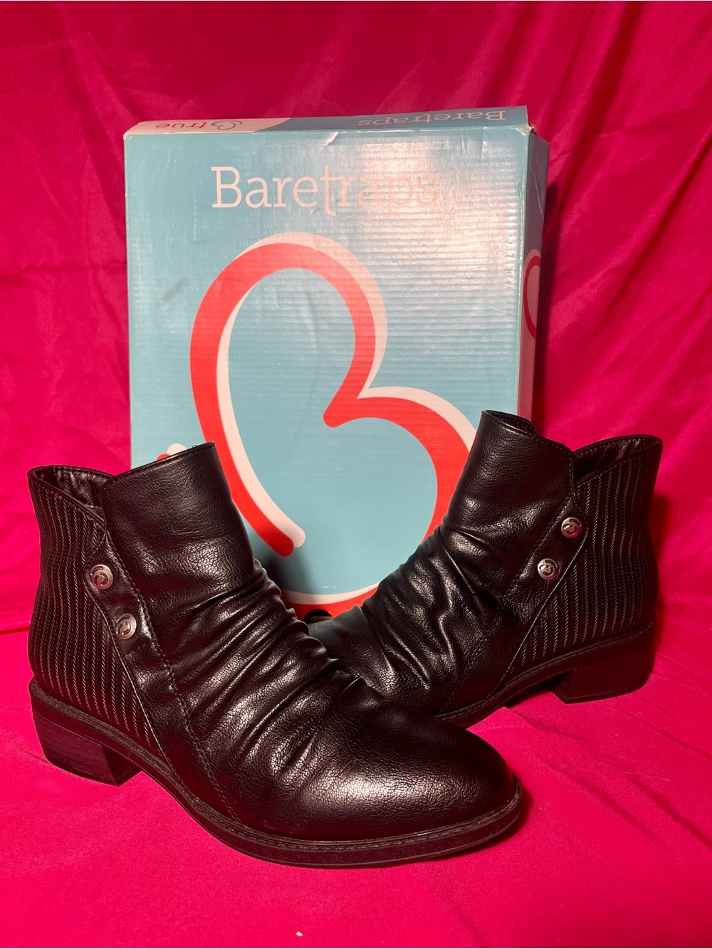 NIB! Baretraps Women’s Size 8 Stevie Black Ankle Boots